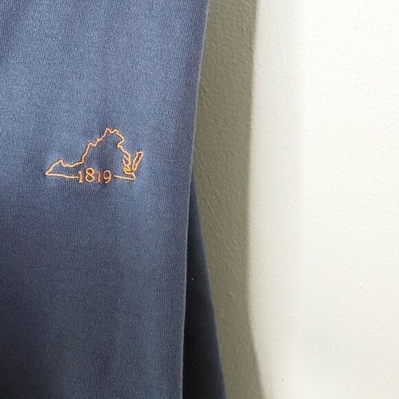 Vineyard Vines Quarter Zip Navy Blue Long Sleeve Midweight Pullover - Virginia S - Picture 5 of 8